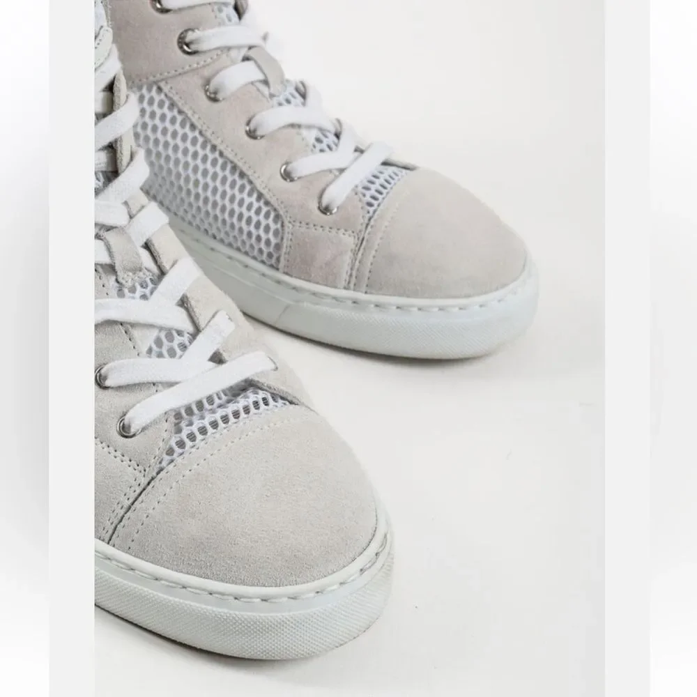 CHANEL Cream and White mesh Sneakers, US7